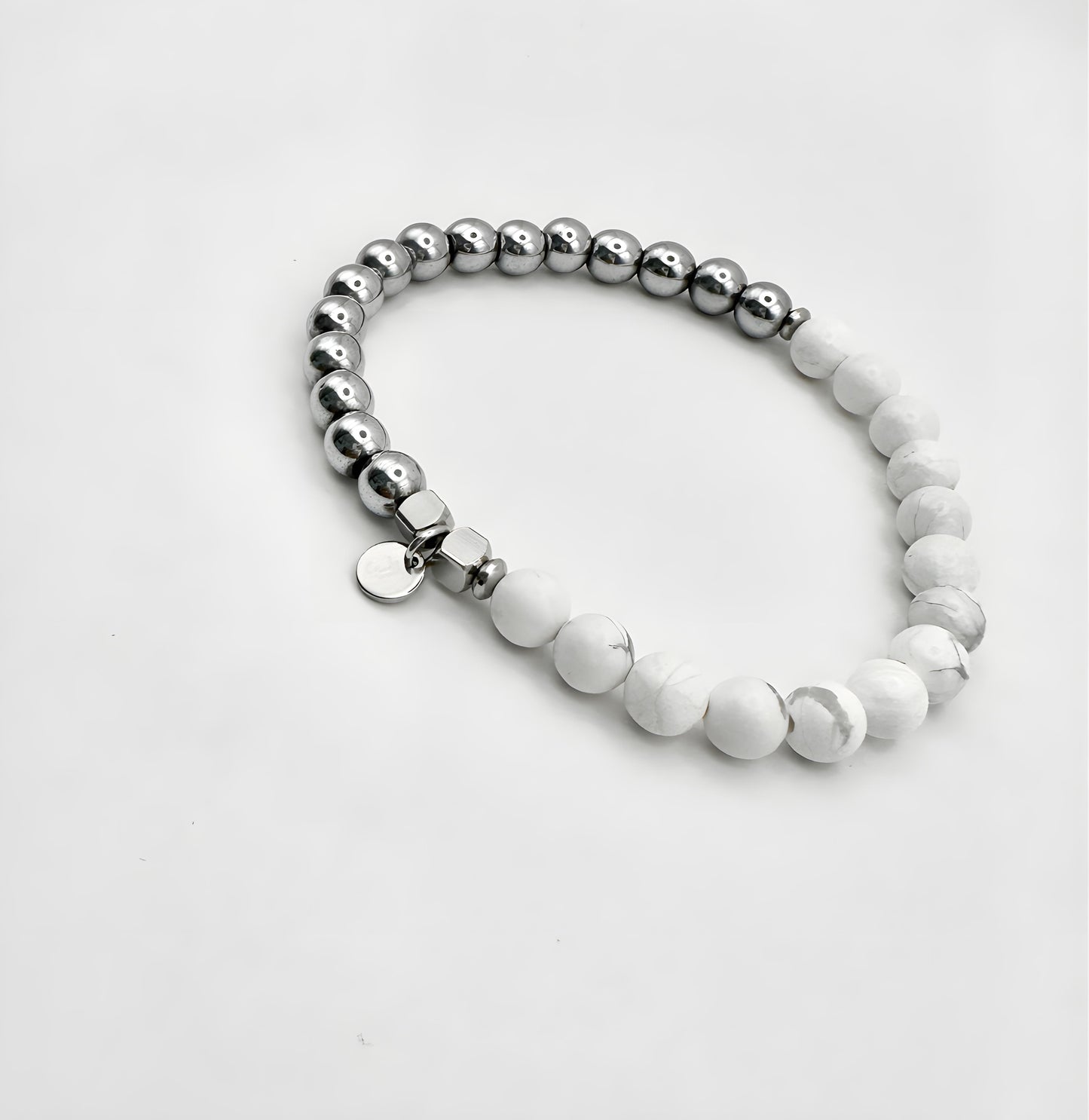 DUO - Howlite & Hematite