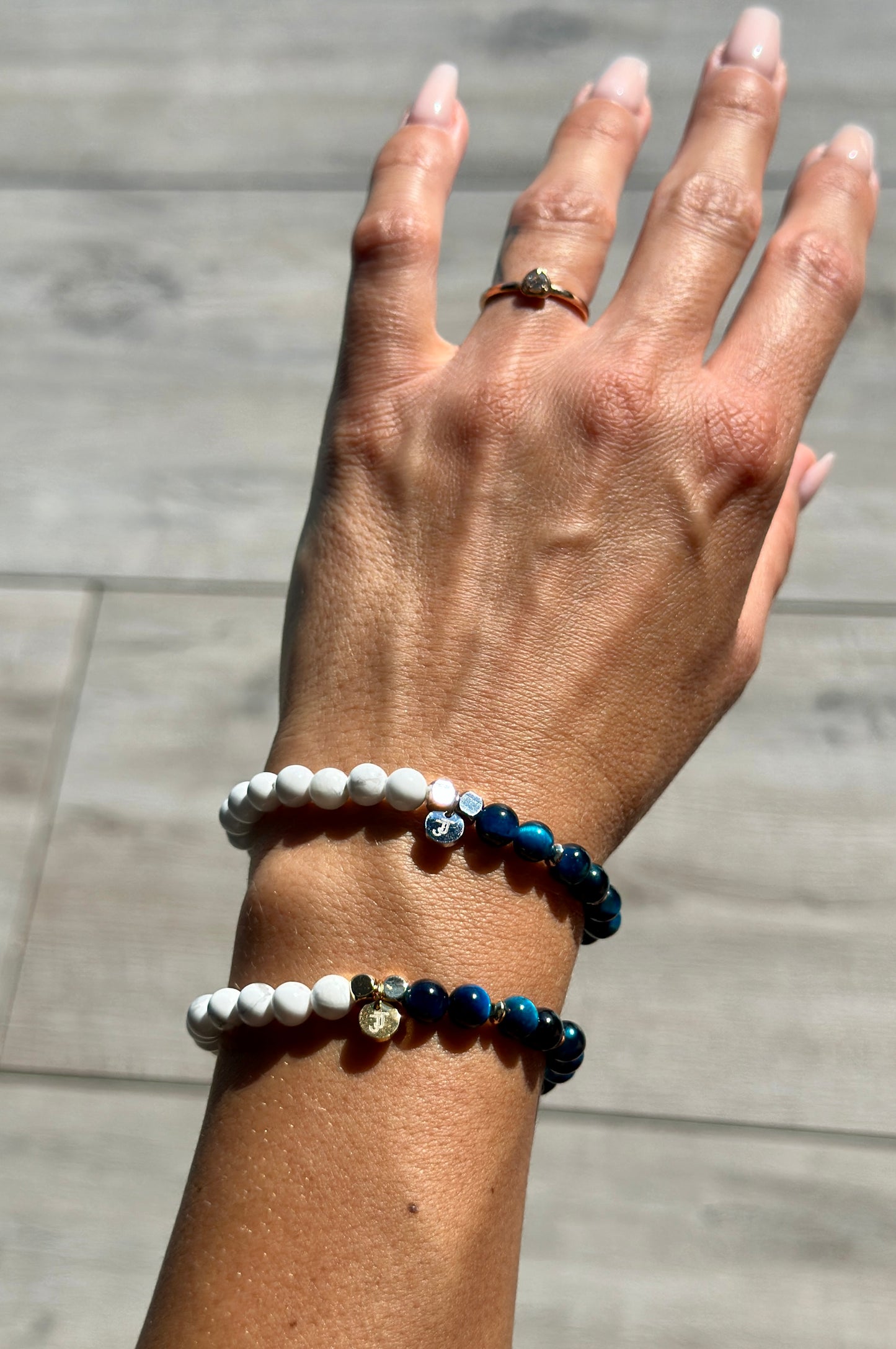 Pflaumenachat-Armband – emotionale Ruhe