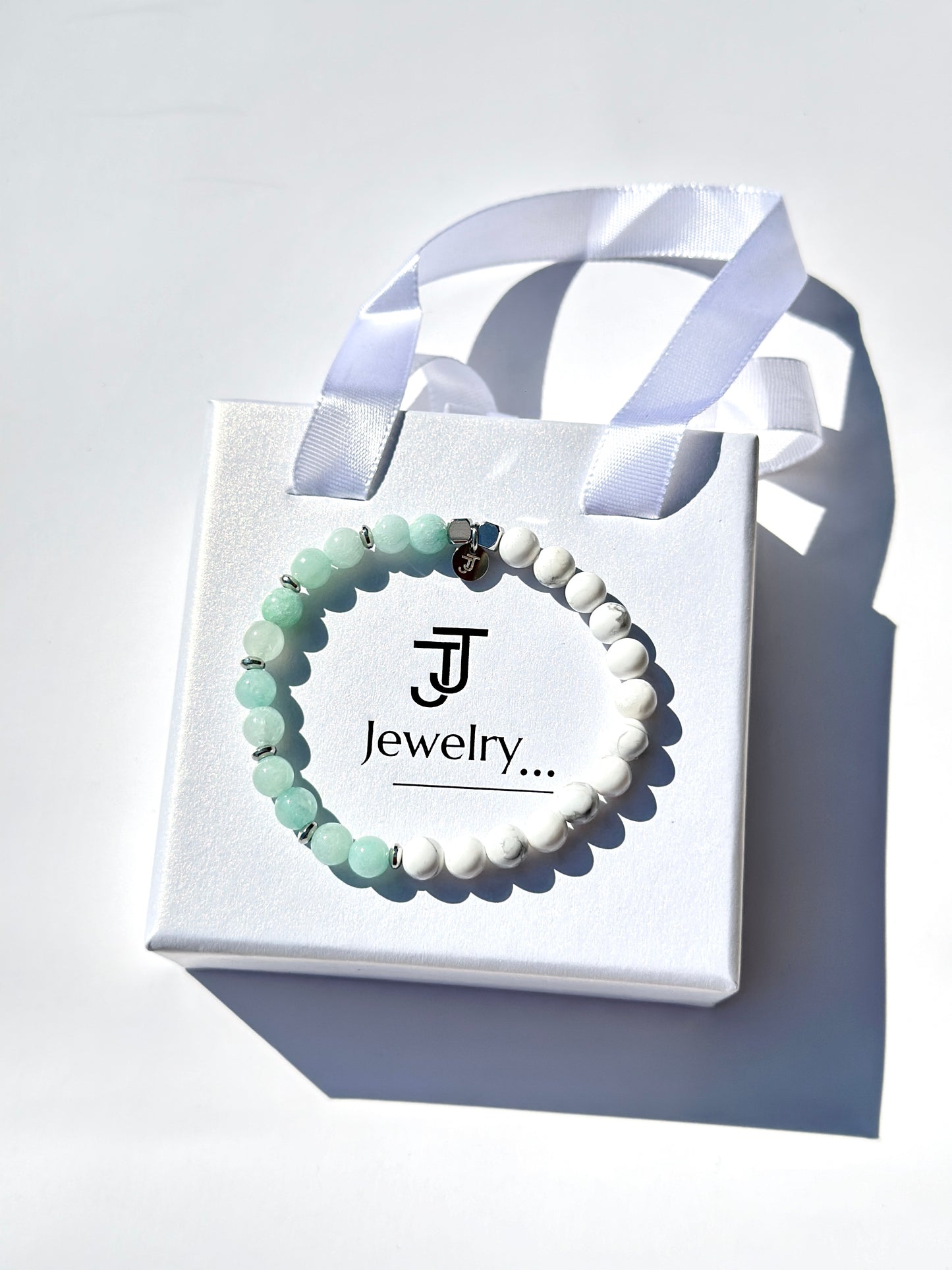 DUO - Green Quartz & Howlite