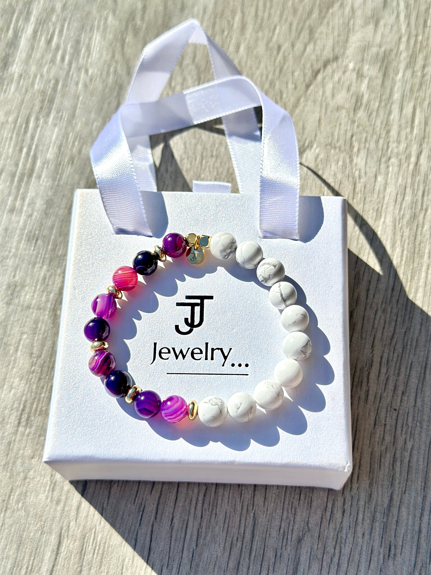 Plum Agate Bracelet - Emotional Calm