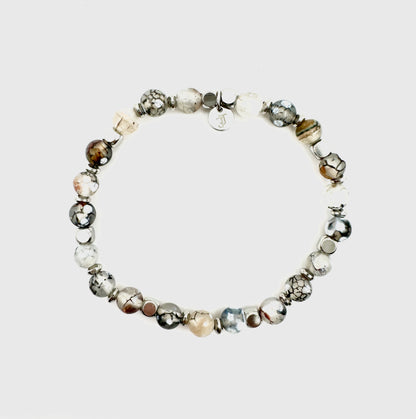 Bracelet Agate Grise - Apaisement