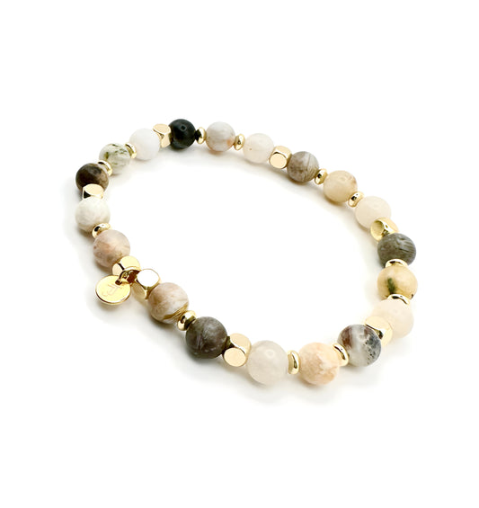 Bracelet Agate Bambou - Croissance