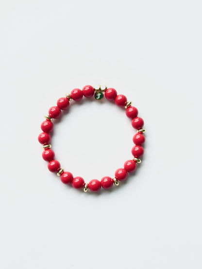 Bracelet Jade Rouge - Énergie & Passion - 8mm