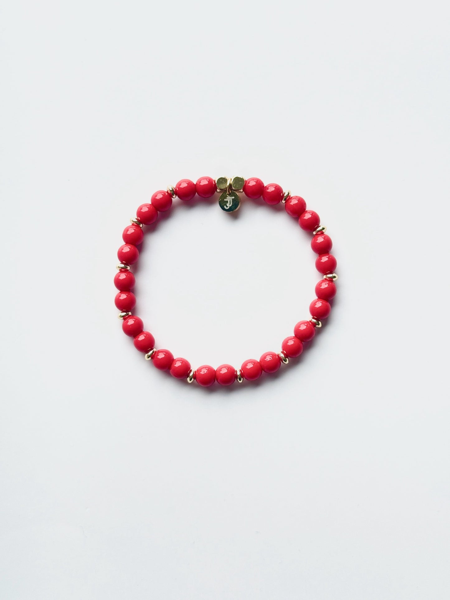 Bracelet Jade Rouge 6mm - Énergie & Passion