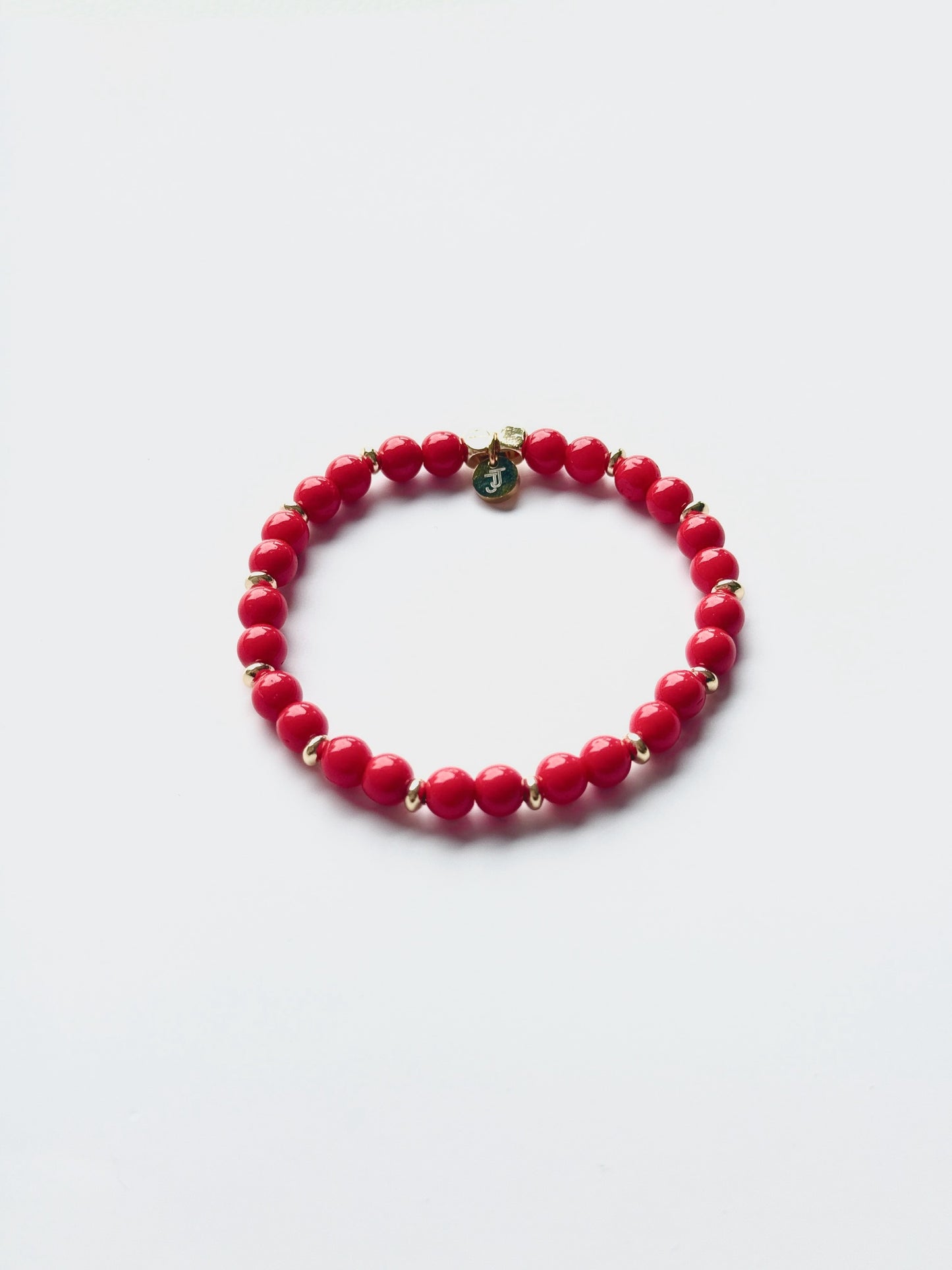 Bracelet Jade Rouge 6mm - Énergie & Passion