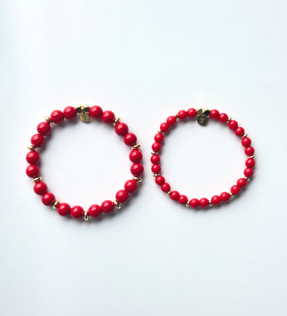 Bracelet Jade Rouge - Énergie & Passion - 8mm