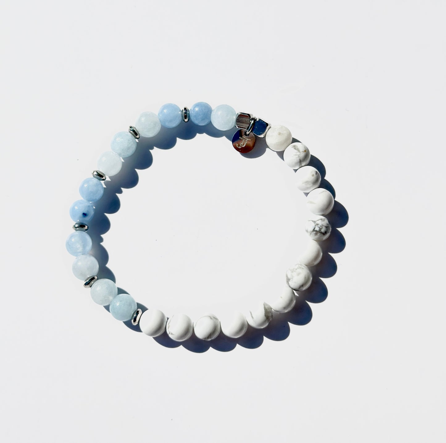 DUO - Quartz Bleu & Howlite